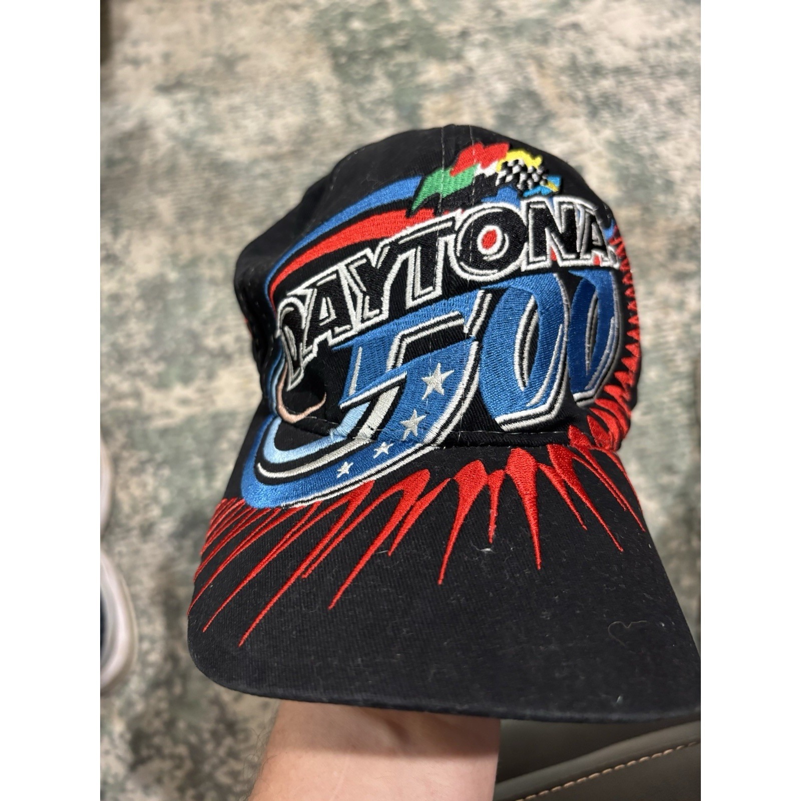 Vintage 2002 Daytona 500 Black Hat Vintage 2002 Daytona 500 Black Hat
